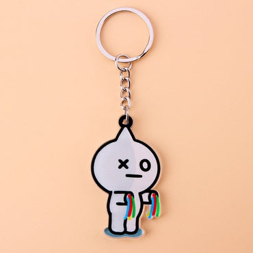 KPOP Bangtan Boys Keychain EXO GOT7 TWICE SEVENTEEN Key Chain Accessories Key Ring Cute Pendant Keyring yuhuv test  yuhuv test022.