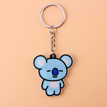 KPOP Bangtan Boys Keychain EXO GOT7 TWICE SEVENTEEN Key Chain Accessories Key Ring Cute Pendant Keyring yuhuv test  yuhuv test022.