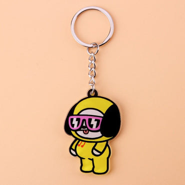 KPOP Bangtan Boys Keychain EXO GOT7 TWICE SEVENTEEN Key Chain Accessories Key Ring Cute Pendant Keyring yuhuv test  yuhuv test022.