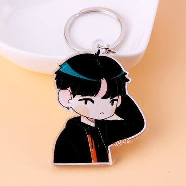 969696  yuhuv test KPOP Bangtan Boys Keychain EXO GOT7 TWICE SEVENTEEN Key Chain Accessories Key Ring Cute Pendant Keyring yuhuv test aja.