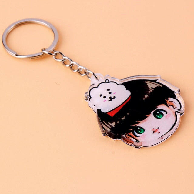 KPOP Bangtan Boys Keychain EXO GOT7 TWICE SEVENTEEN Key Chain Accessories Key Ring Cute Pendant Keyring yuhuv test  yuhuv test022.