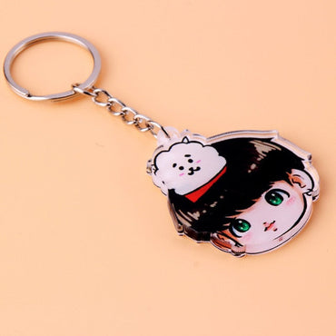 969696  yuhuv test KPOP Bangtan Boys Keychain EXO GOT7 TWICE SEVENTEEN Key Chain Accessories Key Ring Cute Pendant Keyring yuhuv test aja.