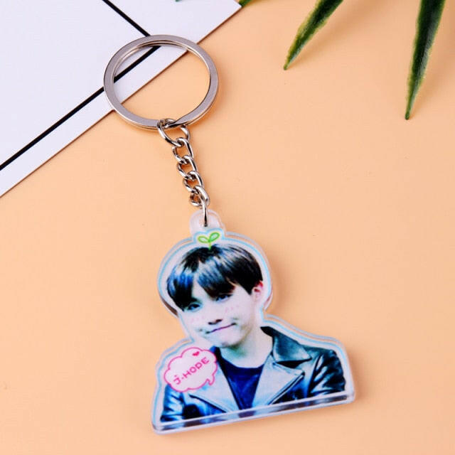 KPOP Bangtan Boys Keychain EXO GOT7 TWICE SEVENTEEN Key Chain Accessories Key Ring Cute Pendant Keyring yuhuv test  yuhuv test022.