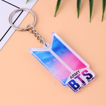 KPOP Bangtan Boys Keychain EXO GOT7 TWICE SEVENTEEN Key Chain Accessories Key Ring Cute Pendant Keyring yuhuv test  yuhuv test022.