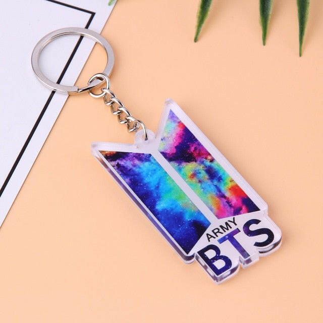 KPOP Bangtan Boys Keychain EXO GOT7 TWICE SEVENTEEN Key Chain Accessories Key Ring Cute Pendant Keyring yuhuv test  yuhuv test022.