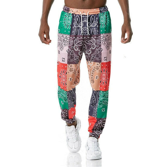 Luxury Royal Men Joggers Sweatpant 3D Floral Print Trousers Jogging Pants Men Casual Hip Hop Streetwear Sports Trousers Male XXL yuhuv test  yuhuv test022.