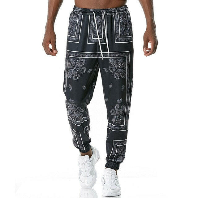 Luxury Royal Men Joggers Sweatpant 3D Floral Print Trousers Jogging Pants Men Casual Hip Hop Streetwear Sports Trousers Male XXL yuhuv test  yuhuv test022.