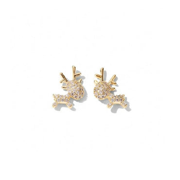 969696  yuhuv test Cute Unicorn Stud Earrings for Women Fairy Animal Gold Cubic Zirconia Earrings Girls Birthday Party Gift Jewelry Pendientes yuhuv test aja.