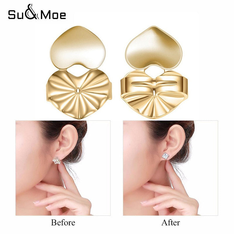 969696  yuhuv test Earring Backs Support Butterfly Lifts Gold Silver Color Jewelry Accessories yuhuv test ajađ.