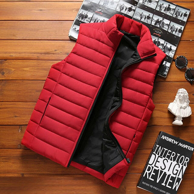 Brand Clothing Vest Jacket Mens Autumn Warm Sleeveless Jacket Male Winter Casual Waistcoat Men Vest Plus Size Veste Homme MWB021 yuhuv test  yuhuv test022.