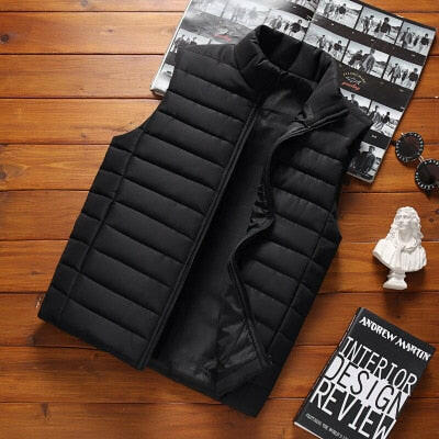 Brand Clothing Vest Jacket Mens Autumn Warm Sleeveless Jacket Male Winter Casual Waistcoat Men Vest Plus Size Veste Homme MWB021 yuhuv test  yuhuv test022.