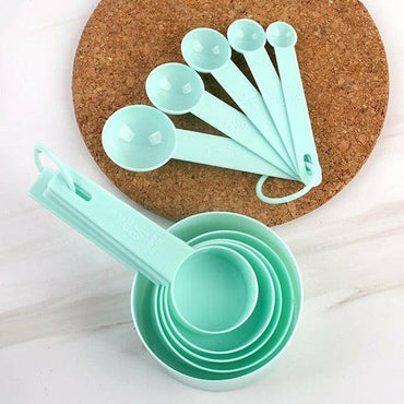 4Pcs/5pcs/10pcs Multi Purpose Spoons/Cup Measuring Tools PP Baking Accessories Stainless Steel/Plastic Handle Kitchen Gadgetsơ' yuhuv test3333 yuhuv test.