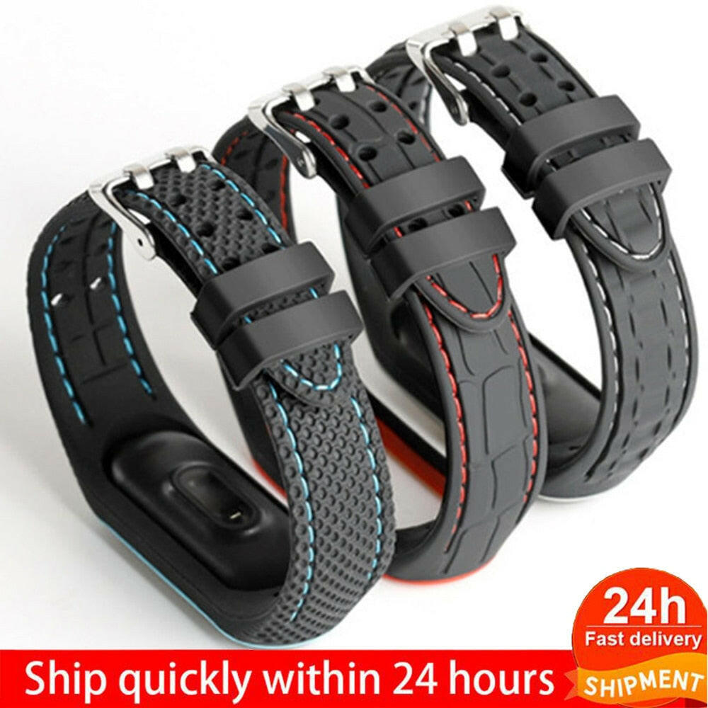 Bracelet For Xiaomi Mi Band 3 4 5 Sport Band Watch Silicone Wrist Strap For Xiaomi Mi Band 3 45  Bracelet For Mi Band 5 4 3 Bandơ' yuhuv test3333 yuhuv test.