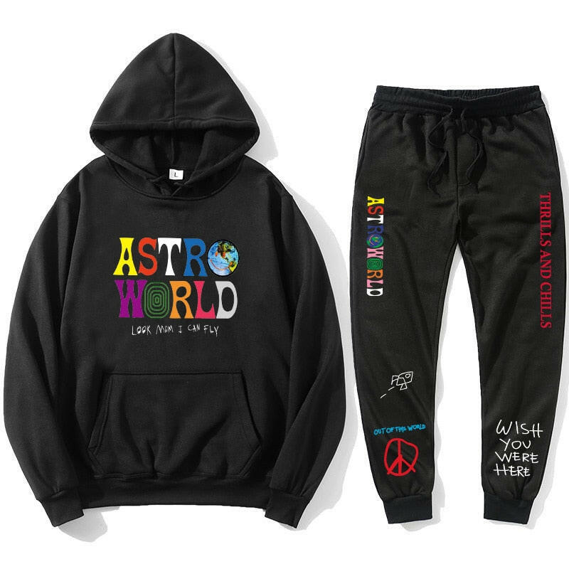 Astroworld THRILLS AND CHILLS Hoodies Plus pants Autumn Streetwear Pullover Travis Scotts Young Men Women FashionHip Hop Printin yuhuv test  yuhuv test022.