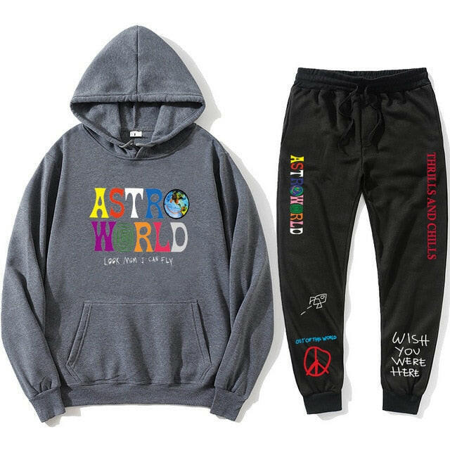 Astroworld THRILLS AND CHILLS Hoodies Plus pants Autumn Streetwear Pullover Travis Scotts Young Men Women FashionHip Hop Printin yuhuv test  yuhuv test022.