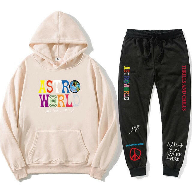 Astroworld THRILLS AND CHILLS Hoodies Plus pants Autumn Streetwear Pullover Travis Scotts Young Men Women FashionHip Hop Printin yuhuv test  yuhuv test022.