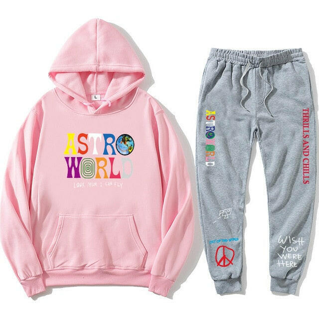 Astroworld THRILLS AND CHILLS Hoodies Plus pants Autumn Streetwear Pullover Travis Scotts Young Men Women FashionHip Hop Printin yuhuv test  yuhuv test022.