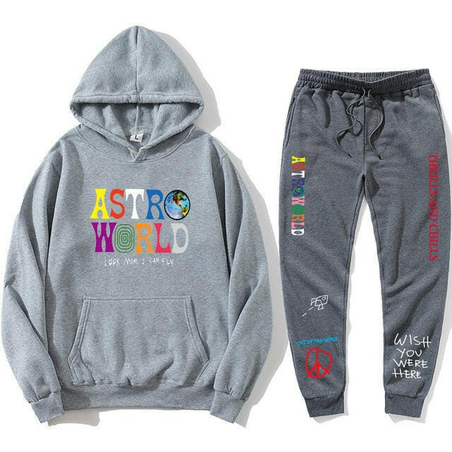 Astroworld THRILLS AND CHILLS Hoodies Plus pants Autumn Streetwear Pullover Travis Scotts Young Men Women FashionHip Hop Printin yuhuv test  yuhuv test022.