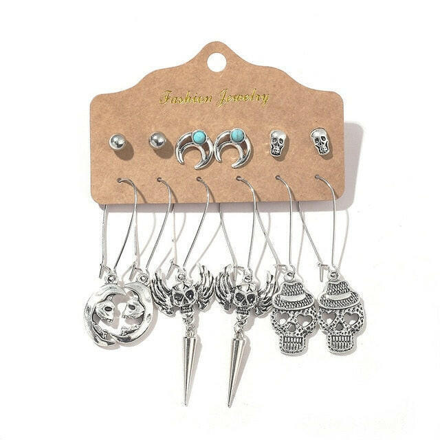 Vintage 2020 Metal Dangle Drop Earrings Sets Bundles for Women Sundry Mixed Ethnic Boho Hanging Earring Set Jewelry Accessories yuhuv test  yuhuv test022.