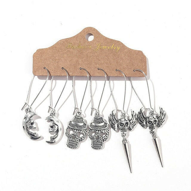 Vintage 2020 Metal Dangle Drop Earrings Sets Bundles for Women Sundry Mixed Ethnic Boho Hanging Earring Set Jewelry Accessories yuhuv test  yuhuv test022.