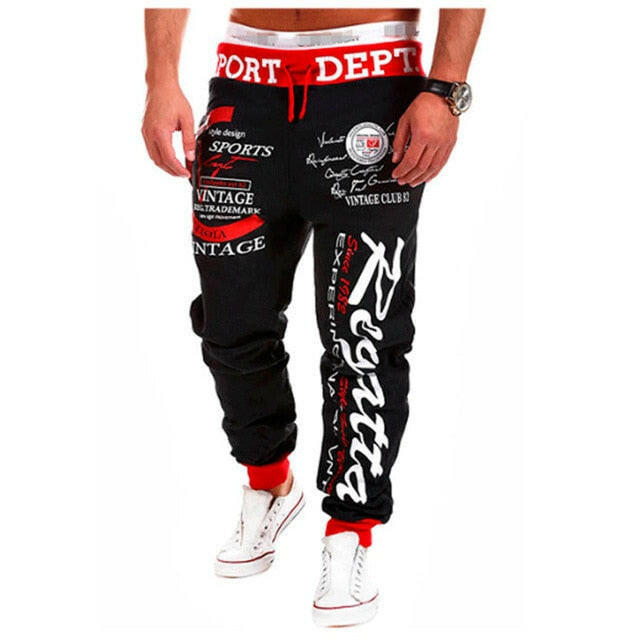 Men's Jogger Casual Pants Fitness Men's Sportswear Sportswear Bottoms Tight Sweatpants Trousers Printed Gym Jogging Sweatpants yuhuv test  yuhuv test022.