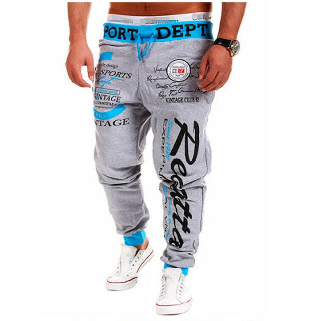 Men's Jogger Casual Pants Fitness Men's Sportswear Sportswear Bottoms Tight Sweatpants Trousers Printed Gym Jogging Sweatpants yuhuv test  yuhuv test022.