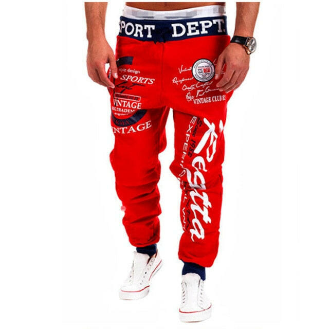 Men's Jogger Casual Pants Fitness Men's Sportswear Sportswear Bottoms Tight Sweatpants Trousers Printed Gym Jogging Sweatpants yuhuv test  yuhuv test022.