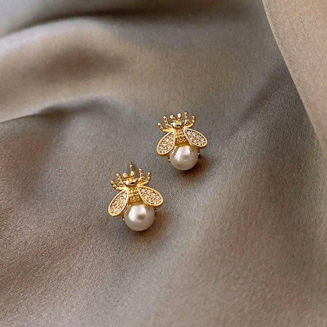 Cute Unicorn Stud Earrings for Women Fairy Animal Gold Cubic Zirconia Earrings Girls Birthday Party Gift Jewelry Pendientes yuhuv test  yuhuv test022.