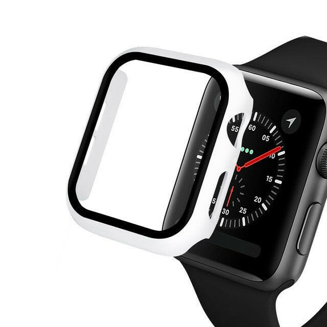 Glass+case For Apple Watch serie 6 5 4 3 SE 44mm 40mm iWatch Case 42mm 38mm bumper Screen Protector+cover apple watch Accessorieơ' yuhuv test3333 yuhuv test.