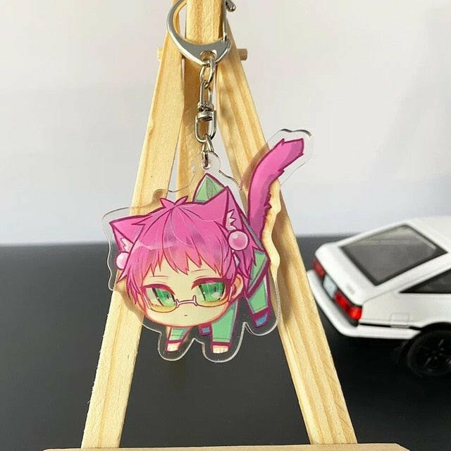 The Disastrous Life of Saiki Kusuo Anime Keychain Transparent Double-sided Pendant Acrylic Key Ring Holder Bag Charm Teens Gift yuhuv test  yuhuv test022.