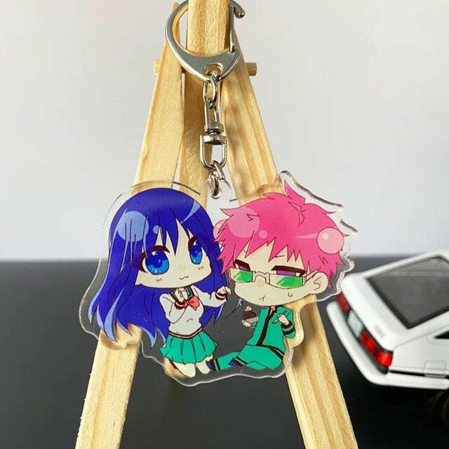 The Disastrous Life of Saiki Kusuo Anime Keychain Transparent Double-sided Pendant Acrylic Key Ring Holder Bag Charm Teens Gift yuhuv test  yuhuv test022.