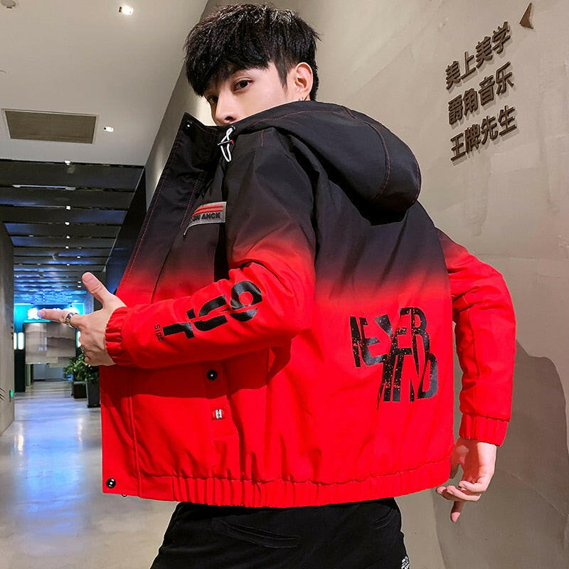 Jacket for men autumn/Winter 2020 new Korean fashion casual jacket in red and blue 3XL yuhuv test  yuhuv test022.