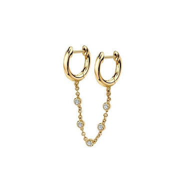 New Fashion Circle Ear Cuff Retractable Earrings for Women Men Gold Huggie Unisex Double Piercing Hoop Earing Female Brincosơ' yuhuv test3333 yuhuv testkk.