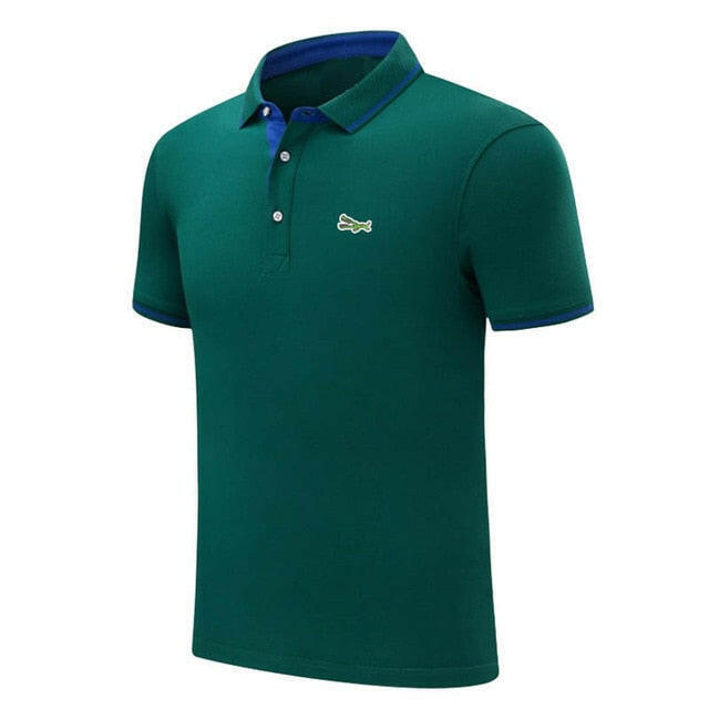 S-4XL New Design 2020 Summer Mens Short Sleeve Polos Shirts Embroidery Logo Casual Cotton Polos Homme Male Clothes Lapel Tops yuhuv test  yuhuv test022.