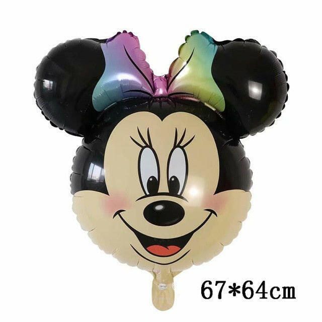 Giant Mickey Minnie Mouse Balloons Disney Cartoon Foil Balloon Baby Shower Birthday Party Decorations Kids Classic Toys Giftsơ' yuhuv test3333 yuhuv test.