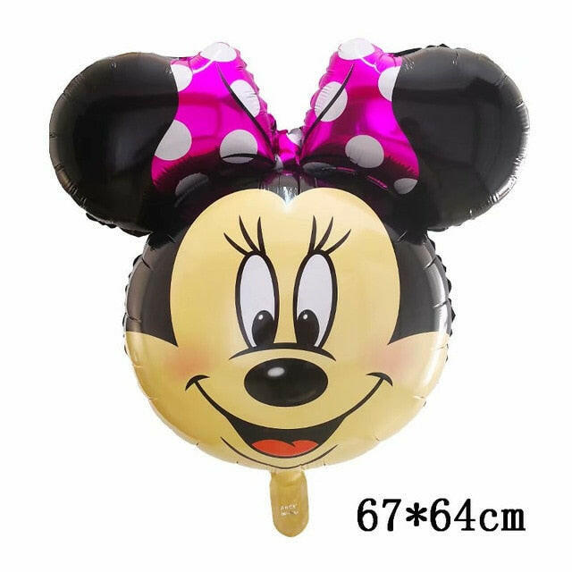 Giant Mickey Minnie Mouse Balloons Disney Cartoon Foil Balloon Baby Shower Birthday Party Decorations Kids Classic Toys Giftsơ' yuhuv test3333 yuhuv test.