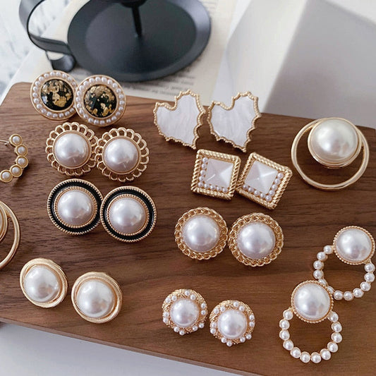 969696 yuhuv test Korean Design Elegant Simulated Pearl Big Round Clip on Earrings Non Pierced Baroque Pearl Ear Clips for Women Jewelry Wholesale yuhuv test aja.