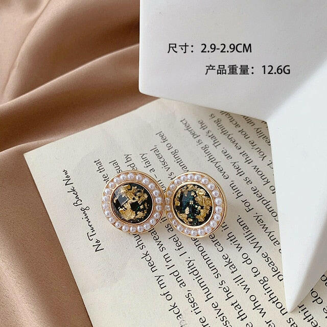 Korean Design Elegant Simulated Pearl Big Round Clip on Earrings Non Pierced Baroque Pearl Ear Clips for Women Jewelry Wholesale yuhuv test  yuhuv test022.