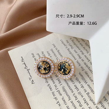 969696  yuhuv test Korean Design Elegant Simulated Pearl Big Round Clip on Earrings Non Pierced Baroque Pearl Ear Clips for Women Jewelry Wholesale yuhuv test aja.