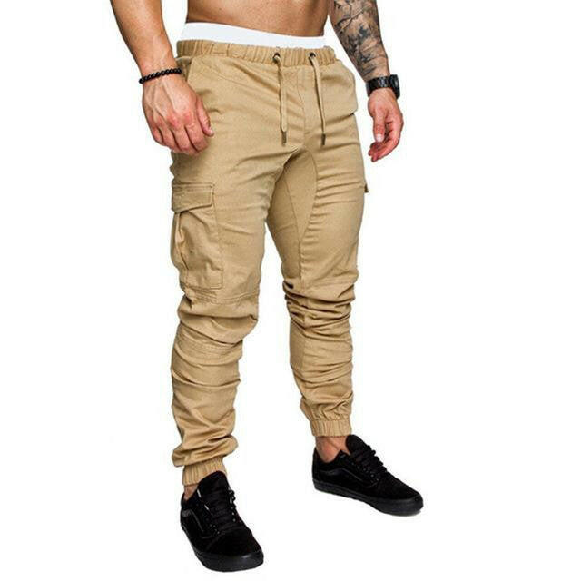 ZITY Cargo Pants Men Sweatpants Gyms Fitness Workout Solid Man Tactical Pants Joggers Mens Multi-Pocket Sportswear Trousers yuhuv test  yuhuv test022.