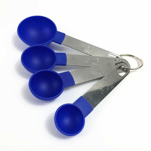 4Pcs/5pcs/10pcs Multi Purpose Spoons/Cup Measuring Tools PP Baking Accessories Stainless Steel/Plastic Handle Kitchen Gadgetsơ' yuhuv test3333 yuhuv test.