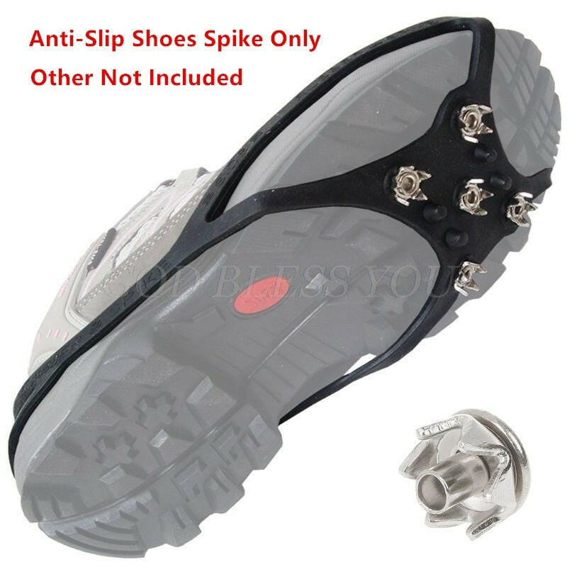 Anti Slip Ice Snow Grip Nails Hiking Ground Grippers Mountaineering Shoes Spikes Drop Shippinguuuơ' yuhuv test3333 yuhuv test.