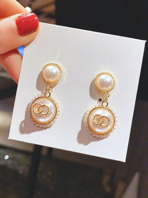 Fashion Oversized Hollow Round Alloy Drop Earrings For Women Geometry Alloy Earrings Wedding Pendientes Party Jewelry yuhuv test  yuhuv test022.