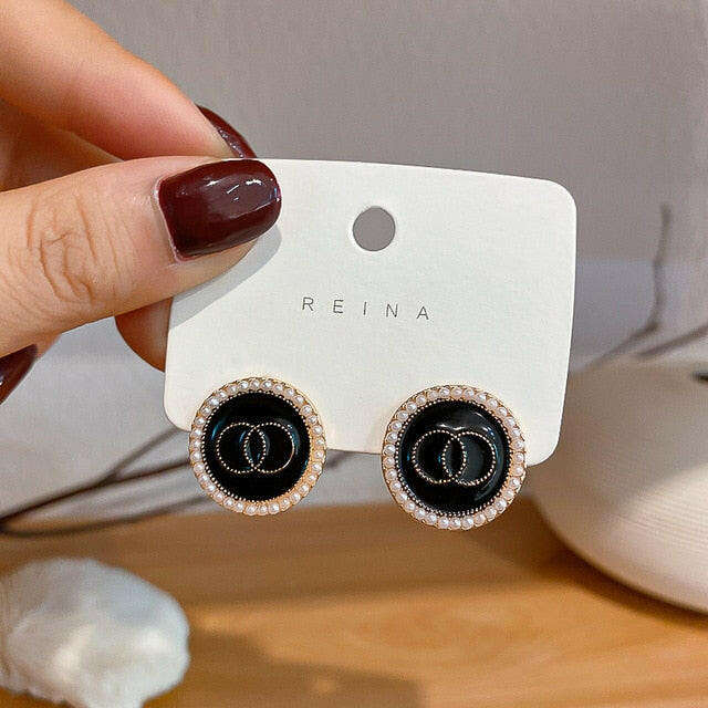 Fashion Oversized Hollow Round Alloy Drop Earrings For Women Geometry Alloy Earrings Wedding Pendientes Party Jewelry yuhuv test  yuhuv test022.