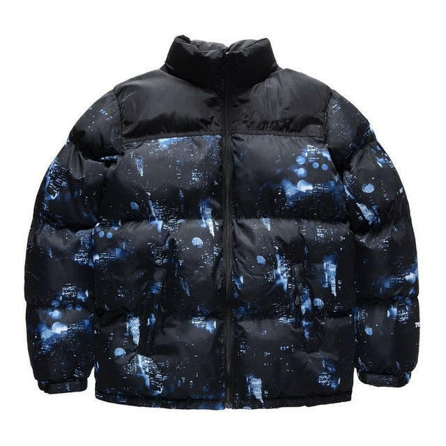 Winter America Brand Face Parkas Mixed Colors Couple Cotton Coats Casual Men's Stand Collar Pocket Warm Down Puffer Jackets yuhuv test  yuhuv test022.