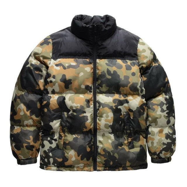 Winter America Brand Face Parkas Mixed Colors Couple Cotton Coats Casual Men's Stand Collar Pocket Warm Down Puffer Jackets yuhuv test  yuhuv test022.