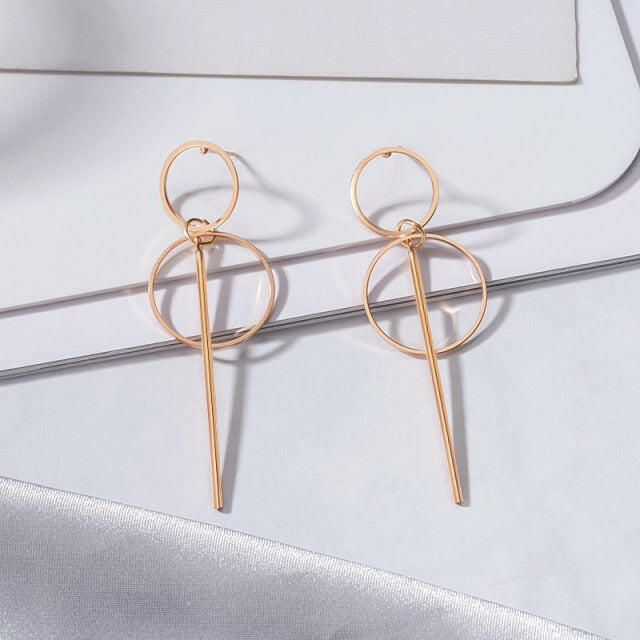 Fashion Statement Earring Geometric Large Earrings For Women Hanging Dangle Earrings Drop Earrings 2020 New Trend Female Jewelry yuhuv test  yuhuv test022.