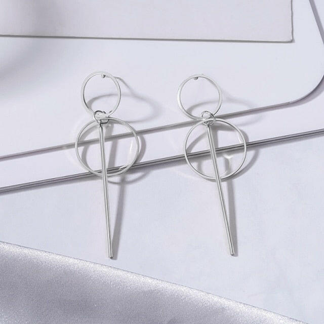 Fashion Statement Earring Geometric Large Earrings For Women Hanging Dangle Earrings Drop Earrings 2020 New Trend Female Jewelry yuhuv test  yuhuv test022.