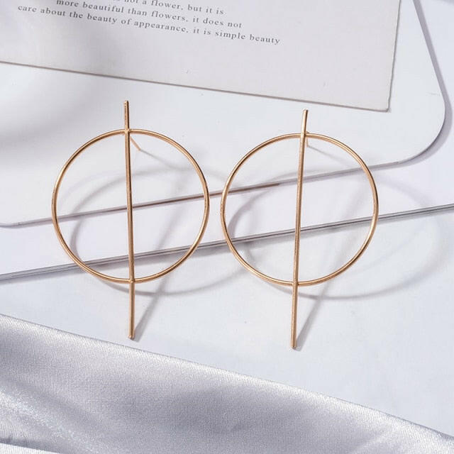 Fashion Statement Earring Geometric Large Earrings For Women Hanging Dangle Earrings Drop Earrings 2020 New Trend Female Jewelry yuhuv test  yuhuv test022.