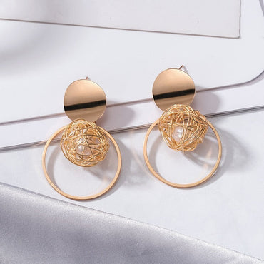 Fashion Statement Earring Geometric Large Earrings For Women Hanging Dangle Earrings Drop Earrings 2020 New Trend Female Jewelry yuhuv test  yuhuv test022.